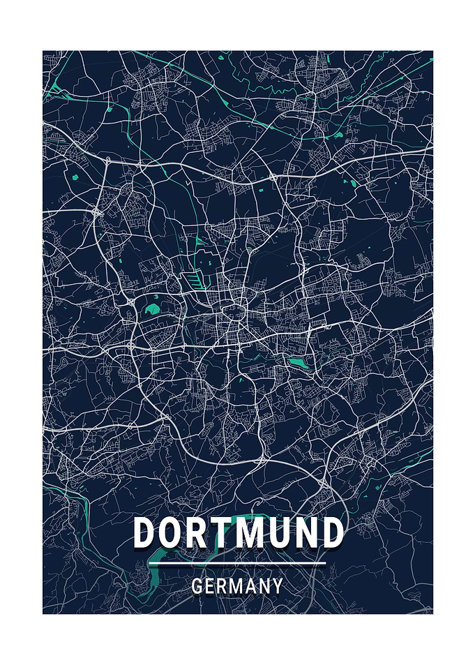City Map Dortmund Germany