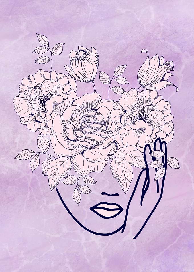 Woman with Flowers