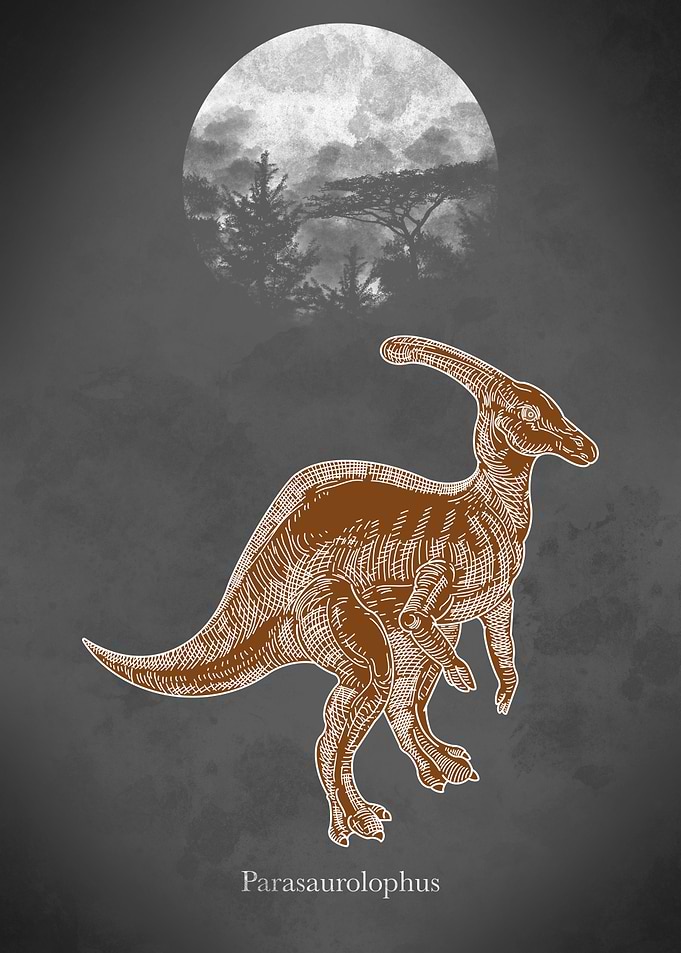 Running dinosaur