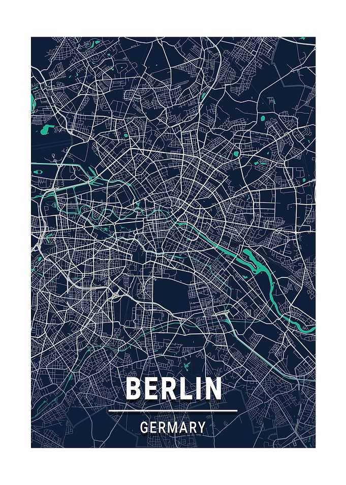 Berlin Germany City Map