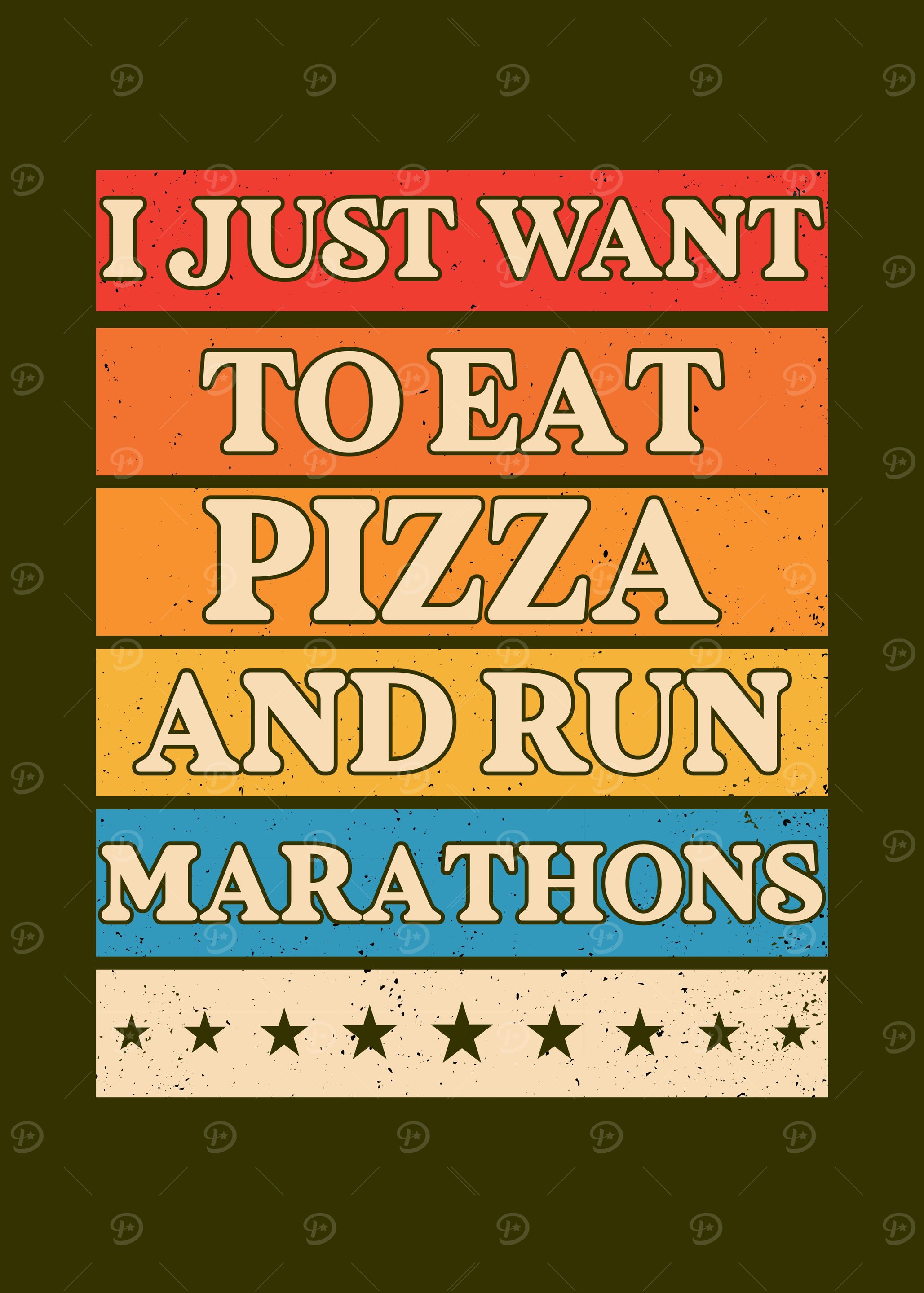 Pizza and Marathon Runner