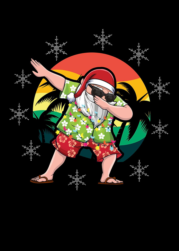 Retro Beach Christmas