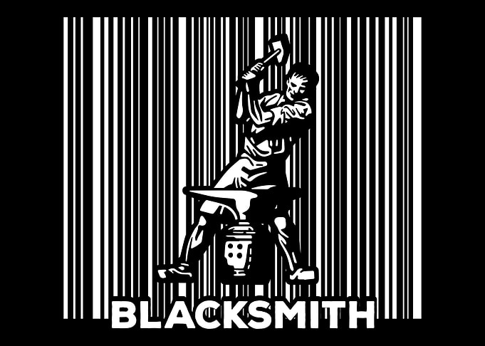 Blacksmith Forging Metal