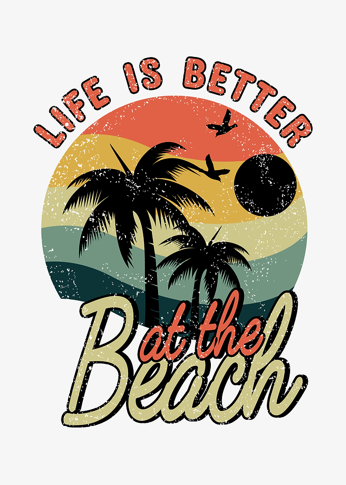 Retro Life Better Beach