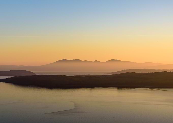 Sunset over Arran
