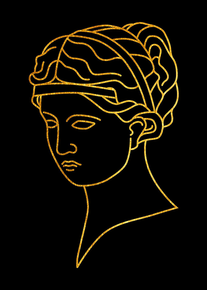 Greek Sculpture Gold 1