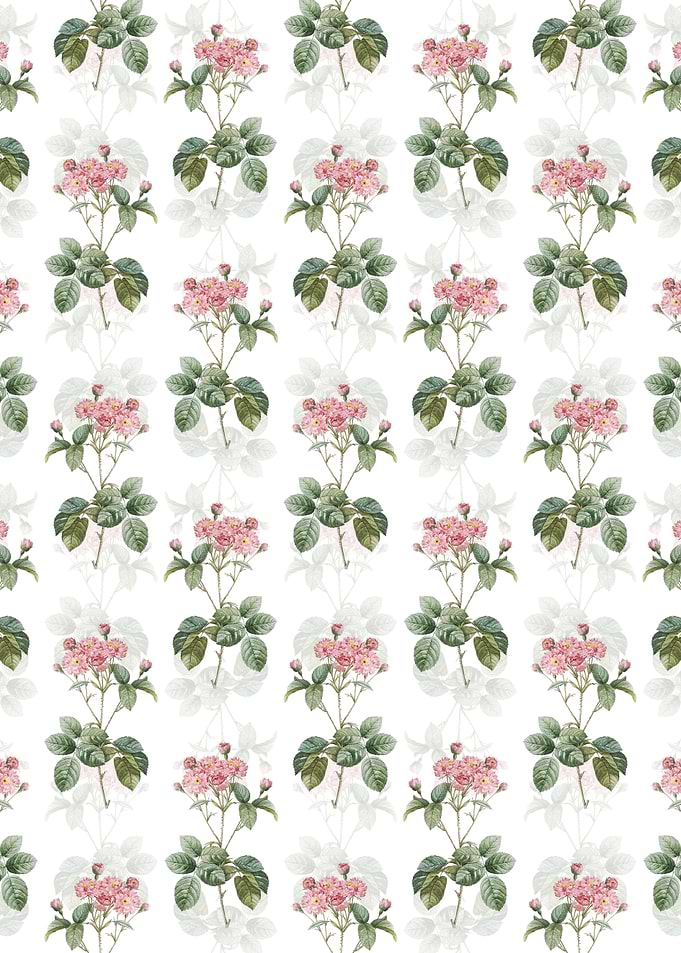Pink Rosebush Pattern