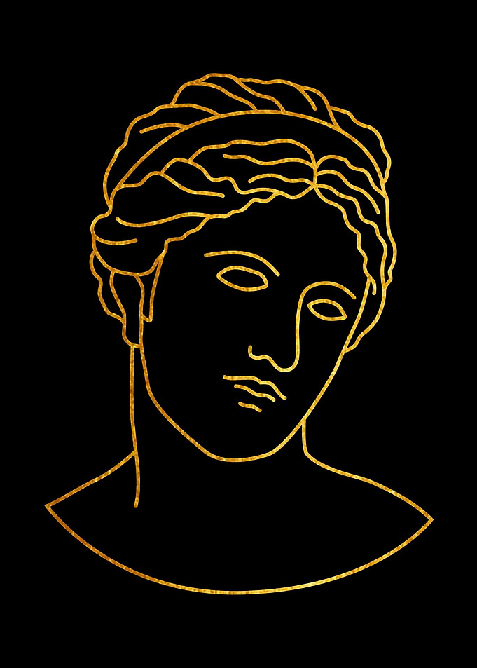 Greek Sculpture Gold 4