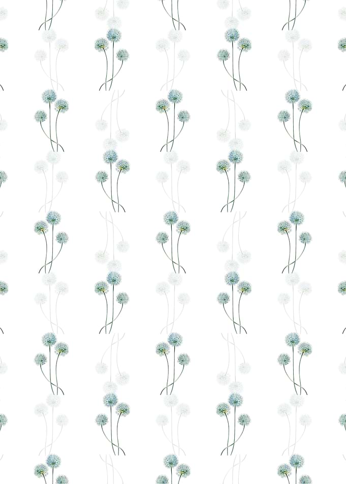Blue Leek Flower Branch
