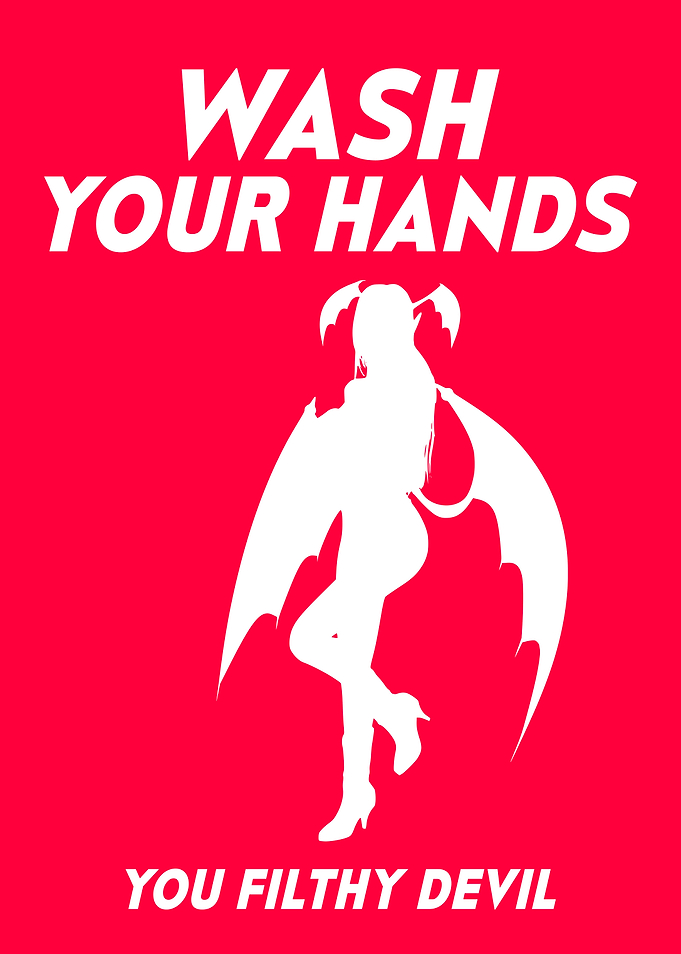 WASH YOUR HANDS WHITE