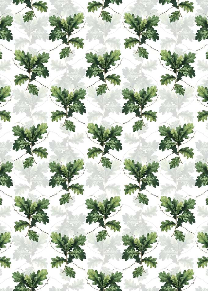 Floral English Oak Pattern