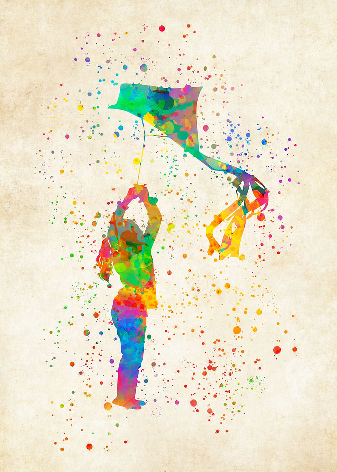 Flykite watercolor
