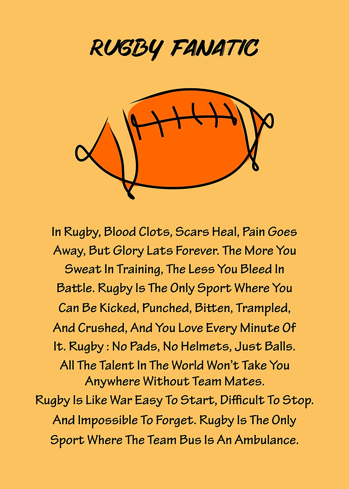 Rugby definition poster