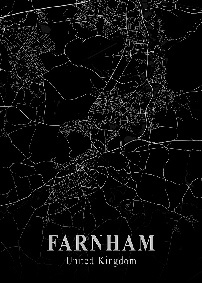 Farnhan City Map Dark
