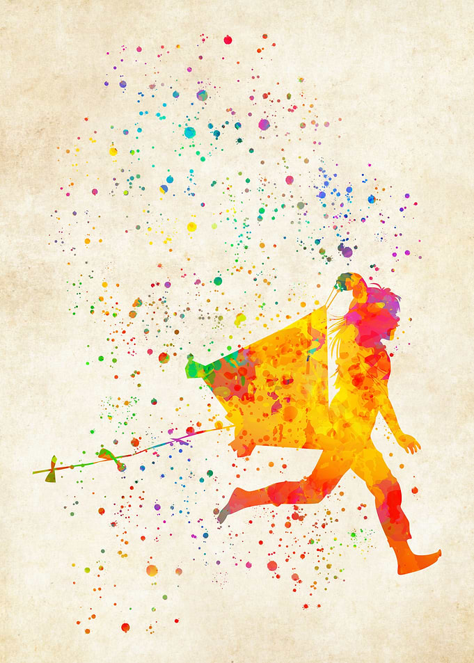 Flykite watercolor