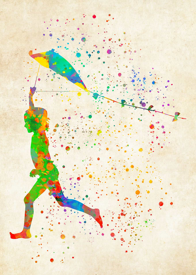 Flykite watercolor