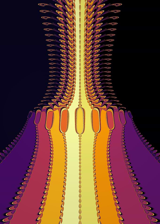 Fractal necklace