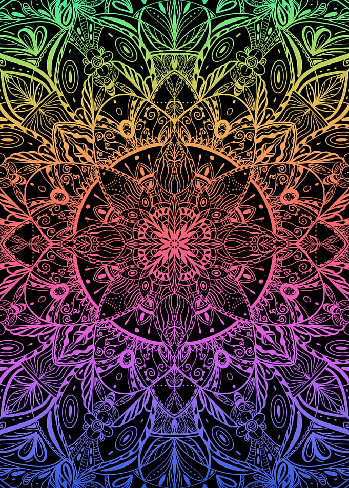 Gradient Crystal Mandala