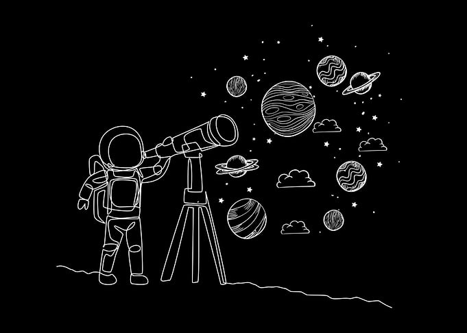 Astronaut Kid Telescope
