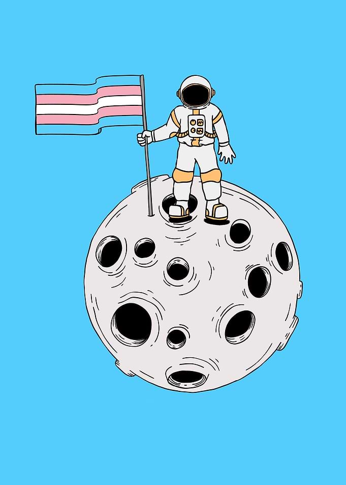 Transgender Astronaut Flag