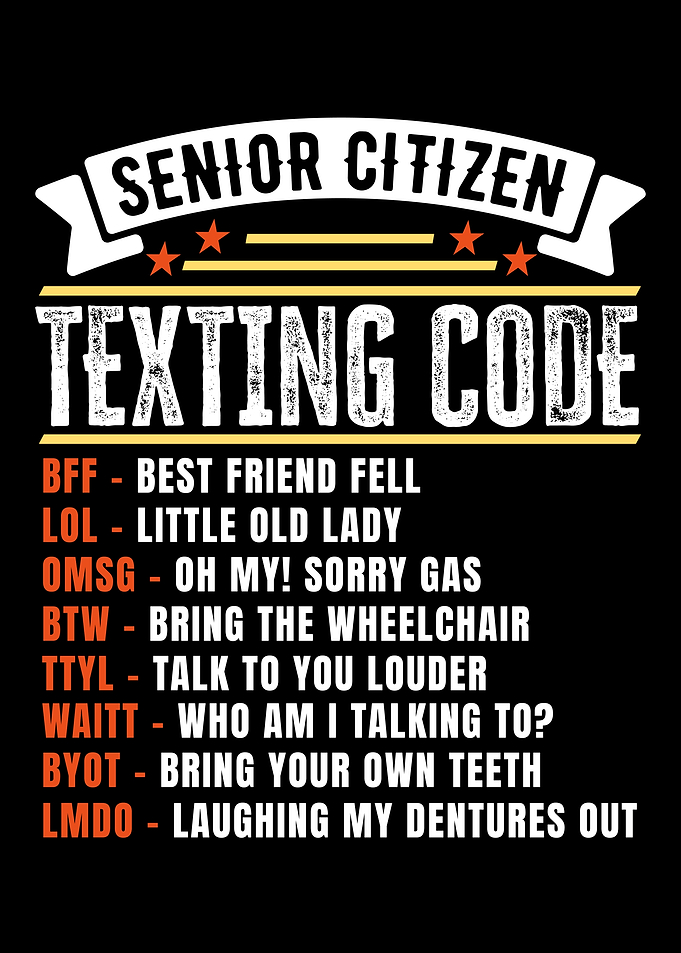 Senior Citizens Texting
