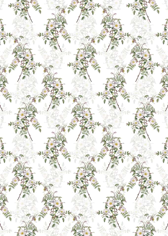Reddish Rosebush Pattern