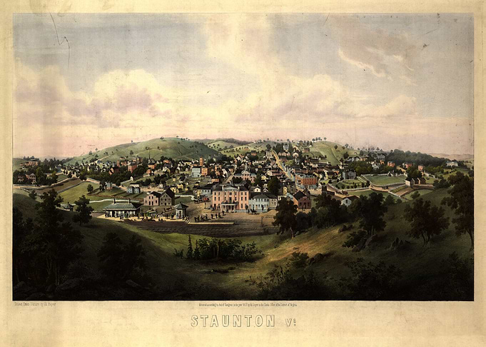 Staunton Virginia 1857