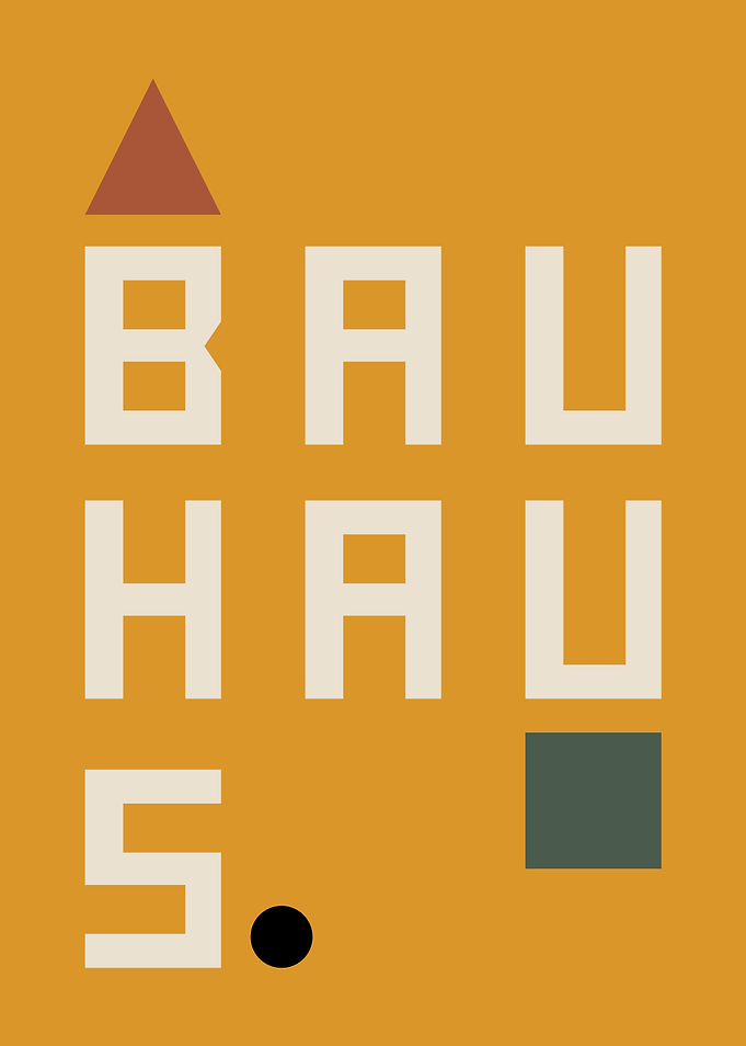 Typographic Bauhaus Poster