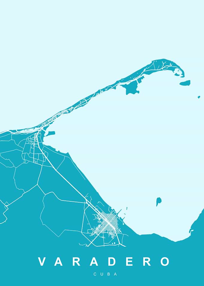 VARADERO Map CUBA