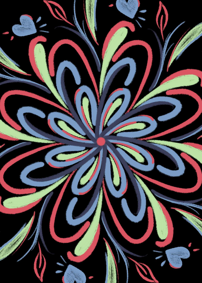 Chalk Mandala