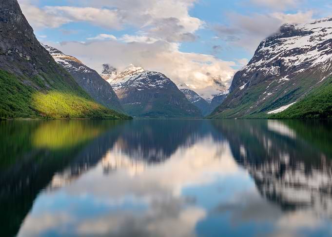Lake view in Norway