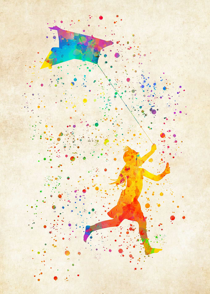 Flykite watercolor