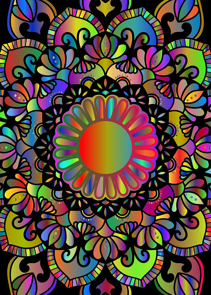 Color Glass Mandala