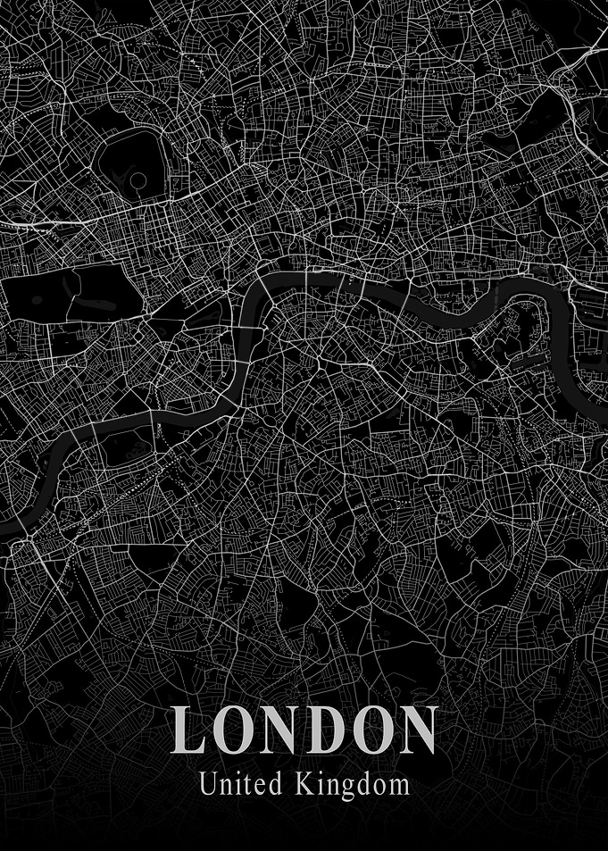 London City Map Dark