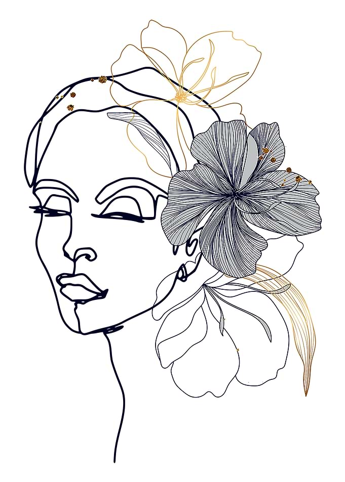 Woman with Flowers