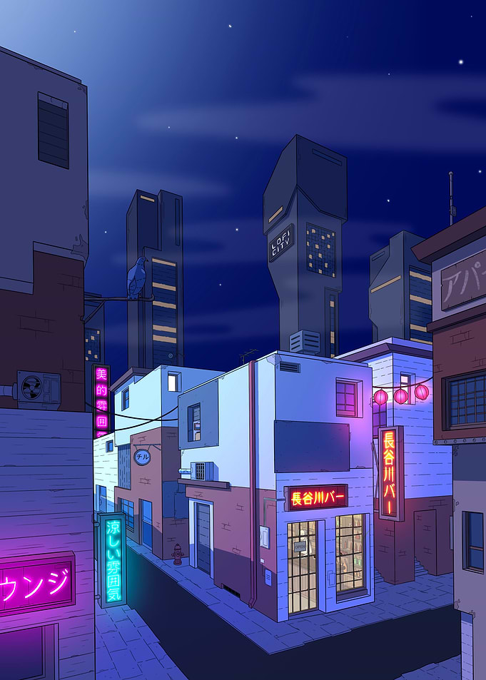 Chill Alley In The Night