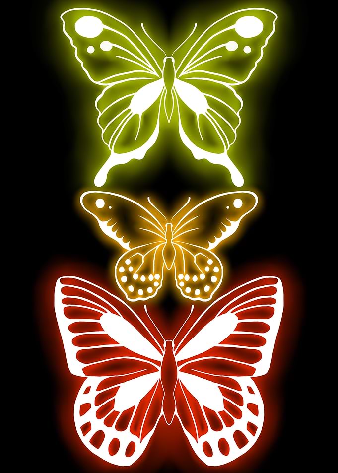 NEON Butterfly