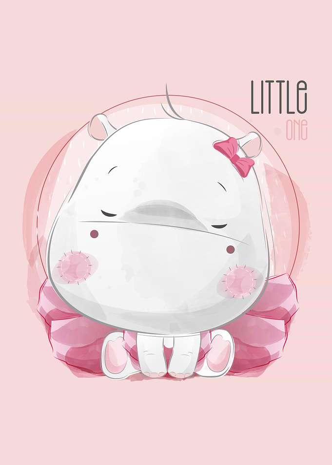 Cute Baby Hippo Girl