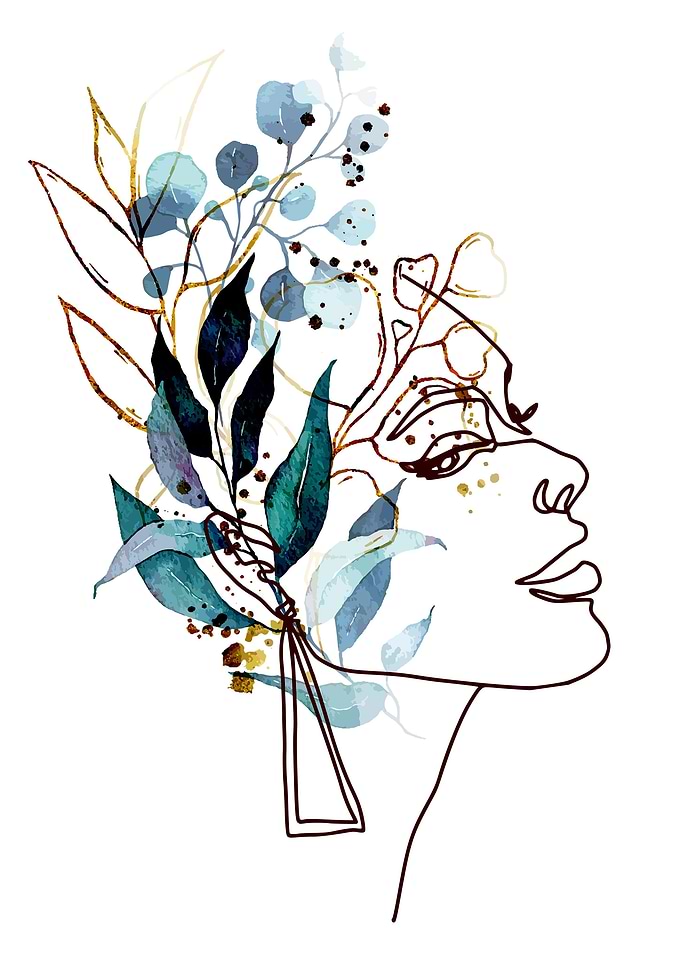 Woman with Flowers