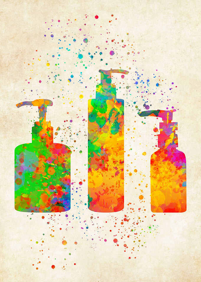 Beauty salon watercolor