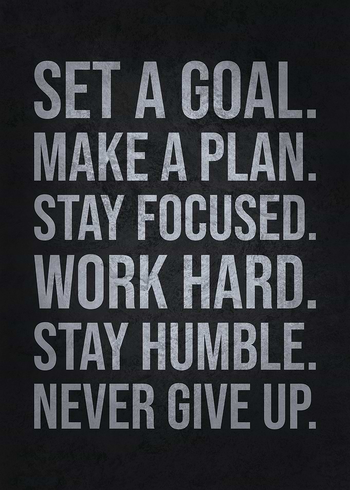 Set A Goal Make A Plan