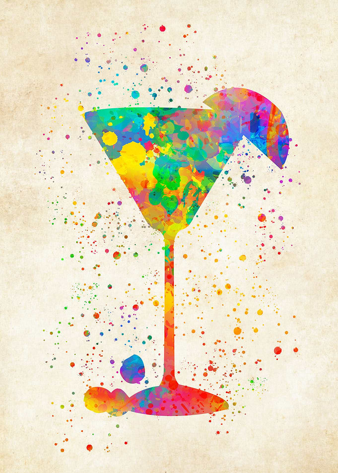 Cocktail watercolor
