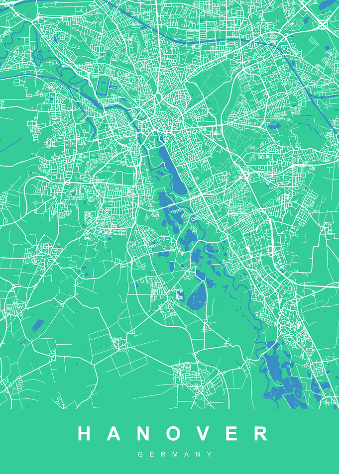 HANOVER Map GERMANY