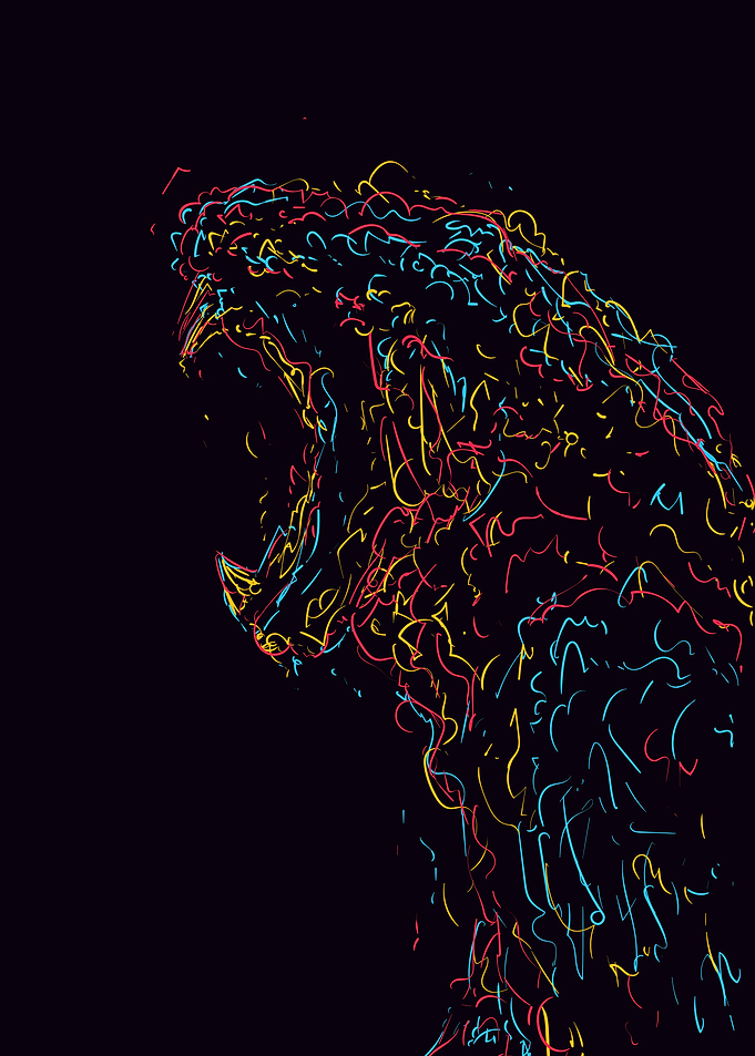 abstract tiger