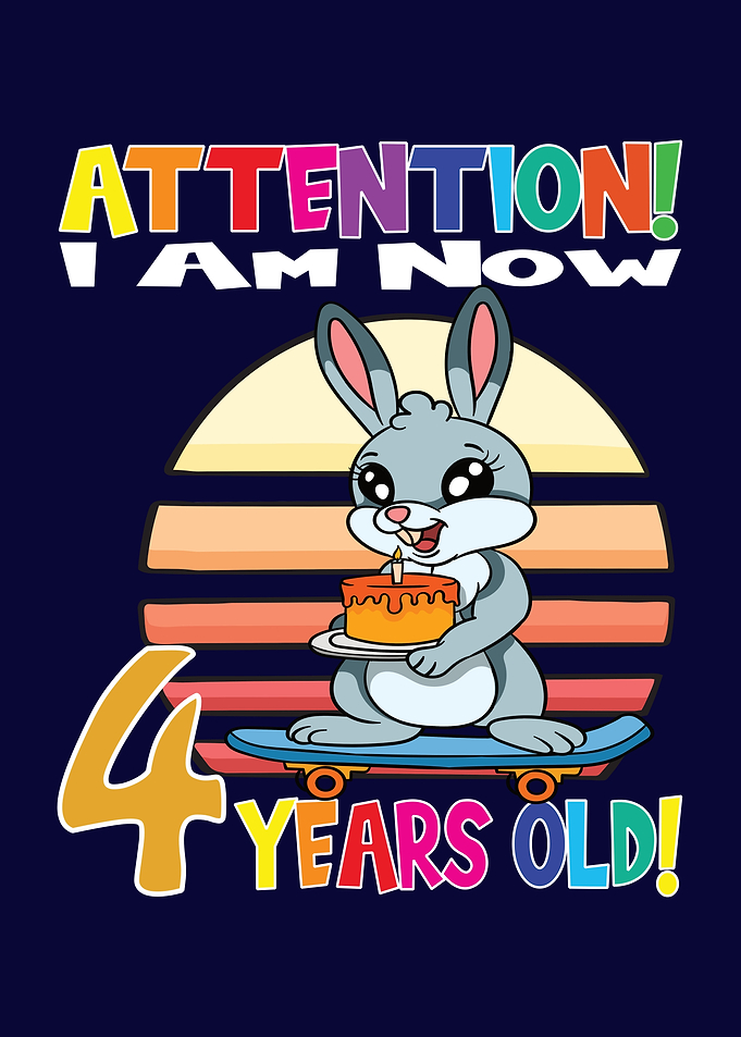 Rabbit I Am 4 Years Old