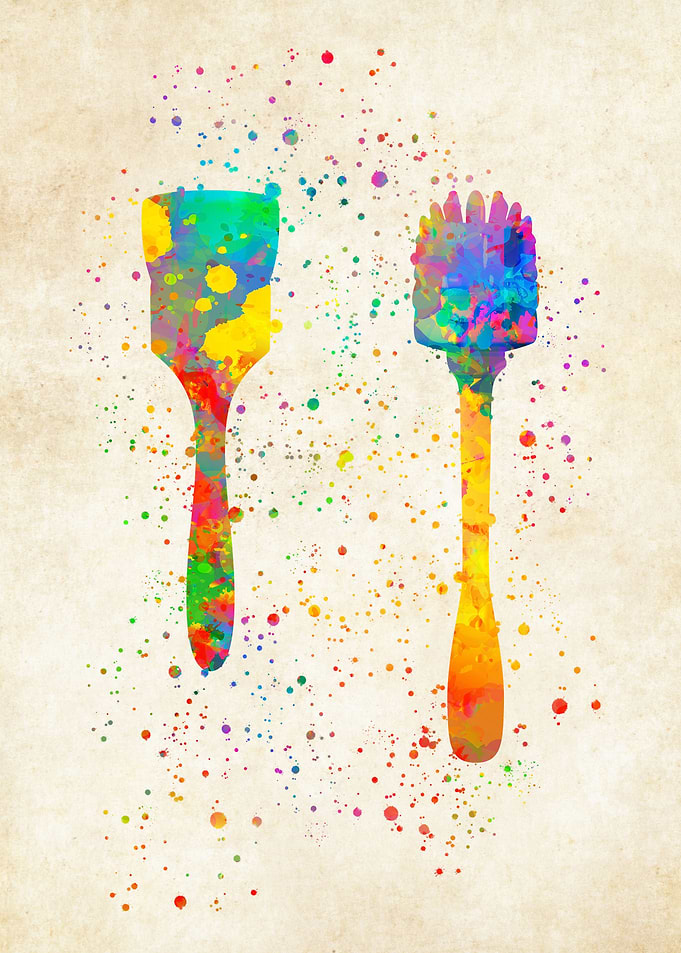 Beauty salon watercolor