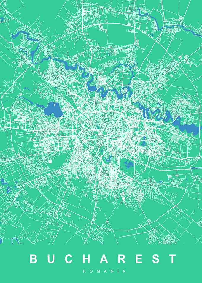 BUCHAREST Map ROMANIA