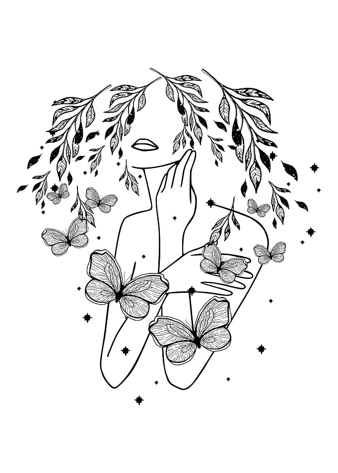 Woman with Flowers
