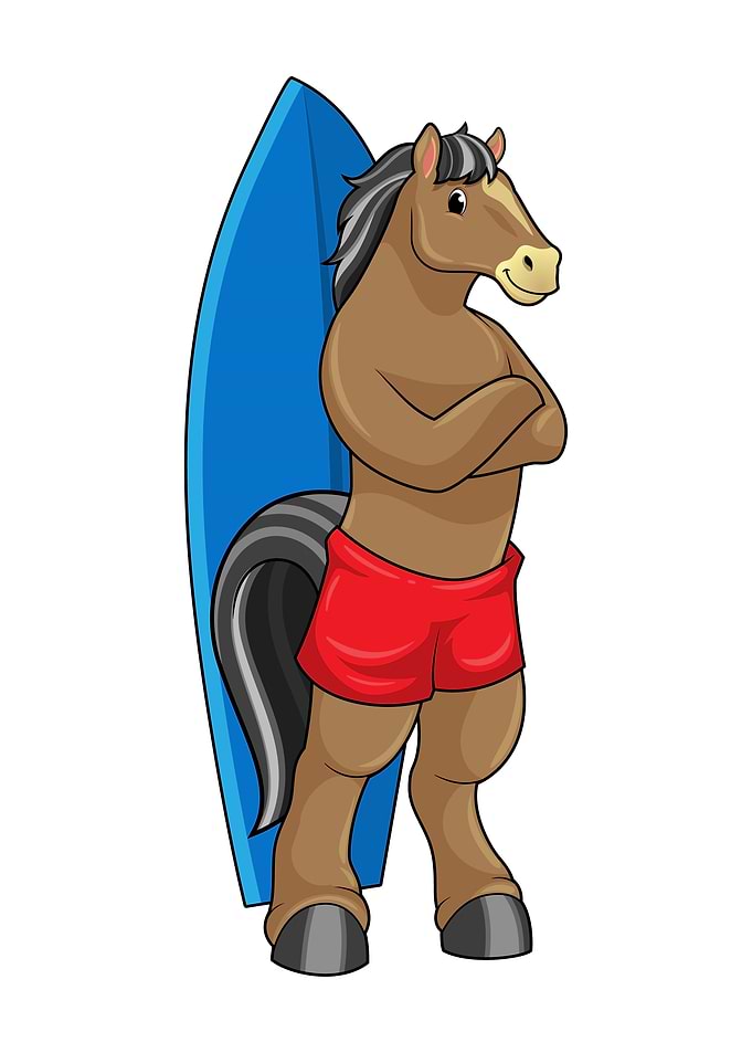 Horse Surfer Surfboard