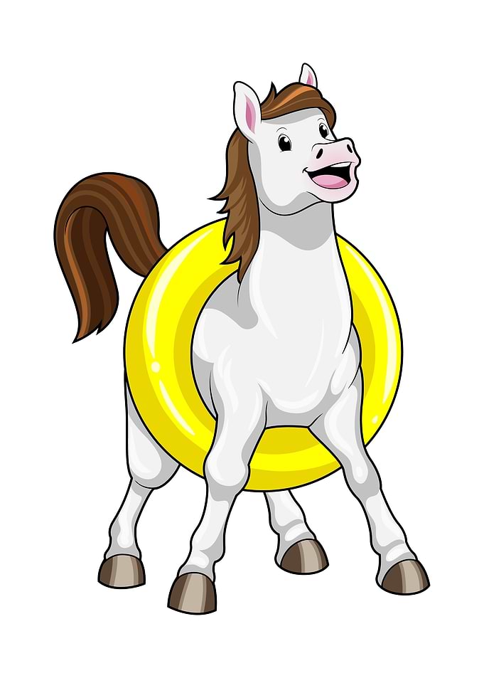 Horse Swimming Lifebouy